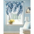 thumbnail image 2 of Blue Eucalyptus Tie Up Curtains for Window, Thermal Insulted Balloon Shade Adjustable Rod Pocket Curtains Valance Panels for Kitchen Bathroom Cafe 42 x 63 Botanical Leaves Pastoral Plants, 2 of 6