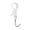 White, variant on 4Pcs Boot Hanger Clips and Rotating S Hook for Closet Rods Stainless Steel Clothes Pins with Rubber Grip for Laundry Bathroom and Kitchen Storage Organization, White Size S