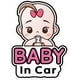 thumbnail image 1 of 2 pegatinas para bebé en el coche, letrero y calcomanía para niña, pegatina para coche de bebé, tablón de anuncios con pegatina de seguridad extraíble, bonita pegatina para ventana de coche para bebé, 1 of 5