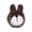 Brown, variant on Spiky Dog Toy Ball, Long-Lasting Elastic Plush Squeaky Ball for Interactive Toss and Catch, Boredom Relief for Pets, Pink