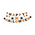 thumbnail image 2 of Long Halloween Party Flag Banner - Non-Woven Fabric Decor for Mall Windows Walls Doors Holiday Background​(Black), 2 of 6