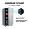 thumbnail image 5 of Beverage Refrigerator and Cooler,80 Can Mini Fridge with Stainless Steel Door for Soda Beer or Wine for Office or Bar,3-18°C(34-65°F),Built-In/Freestanding, 5 of 7