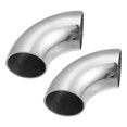 thumbnail image 1 of 2uds OD 1.5 Pulgadas 90 Grados Curva Escape Tubo Mandril Curva Codo, 1 of 7
