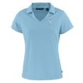 thumbnail image 2 of Women's Cutter & Buck  Light Blue Houston Oilers Throwback Daybreak Eco Recycled V-Neck Polo, 2 of 3
