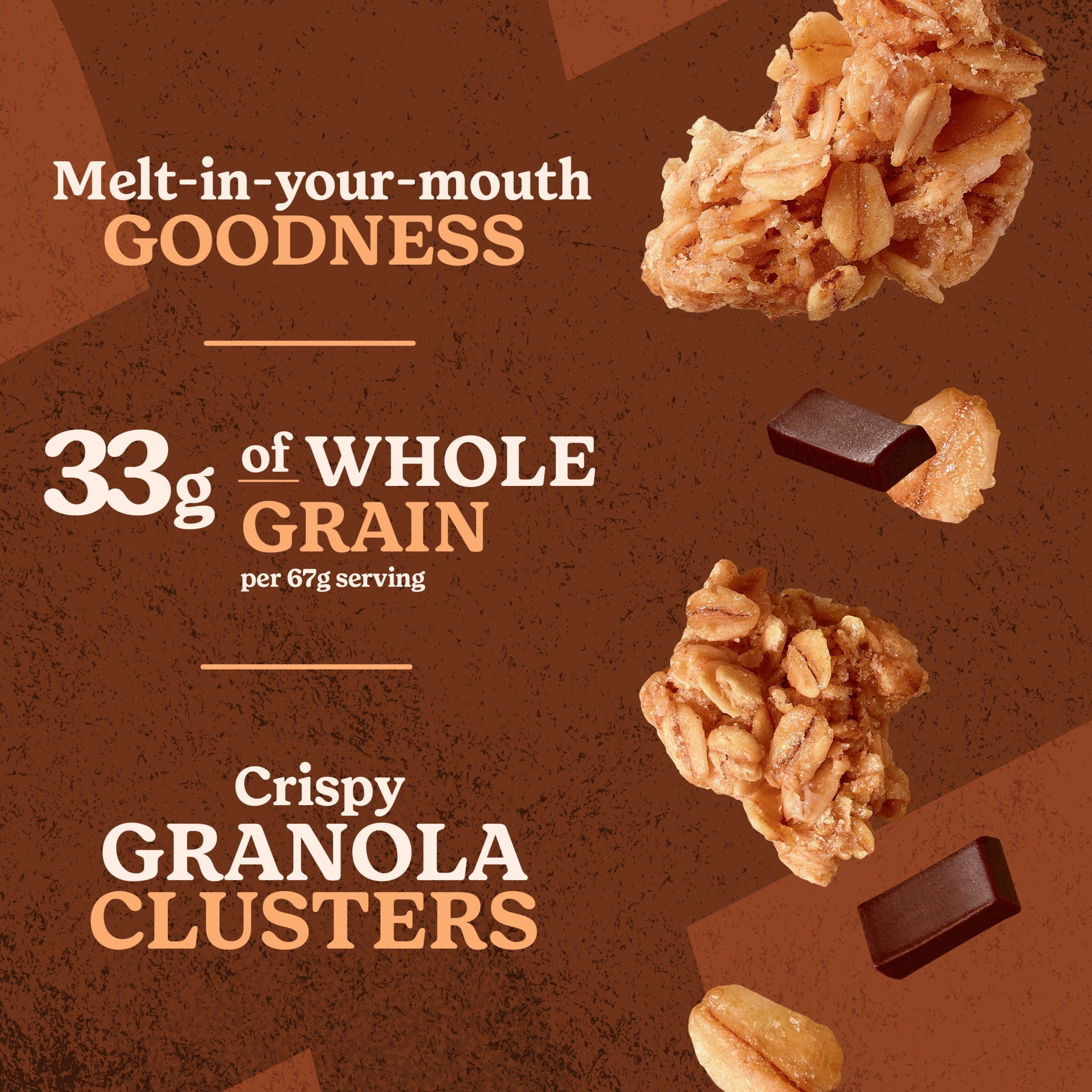 (3 pack) Kellogg's Extra Granola, Whole Grain, On-the-Go Snacks, Chocolate Chunk, 11oz Bag (1 Bag)
