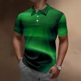 thumbnail image 2 of adviicd Men's Polo Shirts Casual Work Men's Short Sleeve Cotton Polo Shirt in Regular Fit(Green,XXXL), 2 of 4