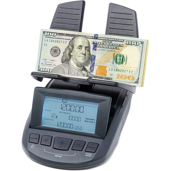 Ratiotec RS 2200 Professional Grade Money Counting Scale | Bill & Coin Counter
