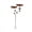 Brown, variant on HOARBOEG Brown Metal Bird Feeder & Bath Combo - Ground Mounted Outdoor Garden Feeder with Adjustable Seed Opening & Large Capacity Basin