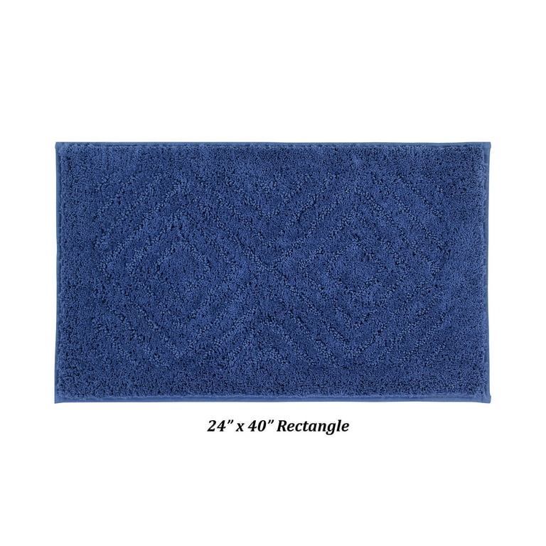 Better Trends 2 Piece Trier Bath Rug Set - Blue