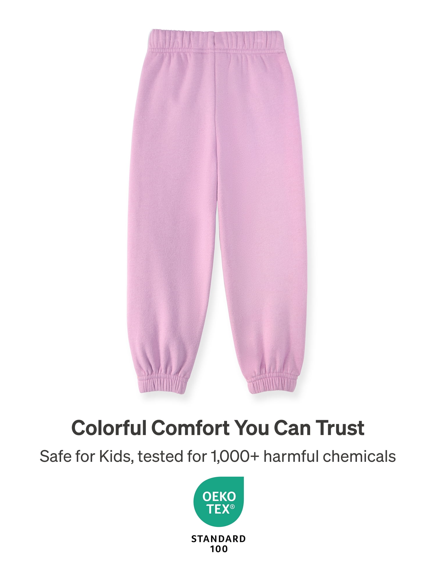 Color Mix by Garanimals Kids Fleece Sweatpants, Sizes 6–16