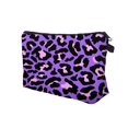 thumbnail image 5 of (Estampado de guepardo morado) Lindo bolso de maquillaje de viaje Bolsa de cosméticos Bolsa pequeña Regalo para mujeres Pequeño pero espacioso, 5 of 5