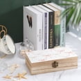 thumbnail image 4 of 7.9×2.3 In Wooden Boxes Durable Easy To Use Dustproof Prevent Slippery Delicate And Cabinet Elegant Thin Pastel Satin Ribbon Bow Pattern, 4 of 8