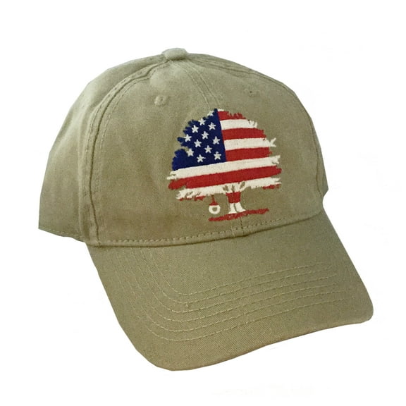 Southern Raised Tree Flag Cap-Khaki