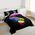 thumbnail image 3 of Feelyou Football Soccer Full Size Comforter Sets, Artwork Splatter Bedding Sets, 3pcs, 3 of 8