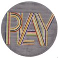thumbnail image 1 of Momeni Lil Mo Hipster 5' X 5' Round Contemporary Hand Tufted Rug in Pink, 1 of 1