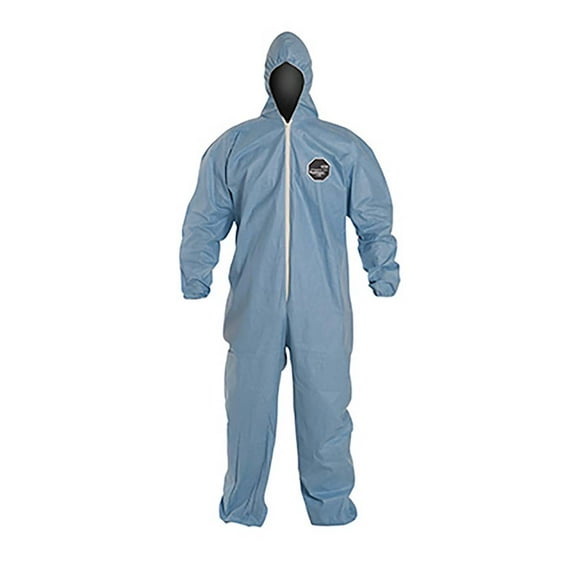 PROSHIELD® 6SFR, COVERALL, ZIPPER FRONT, HOOD, ELASTIC WRIST AND ANKLE, STORMFLAP