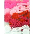 thumbnail image 2 of Eden Girls Self Hinge Small Flower Hair Barrettes - Pink & White - 28 Pcs., 2 of 3