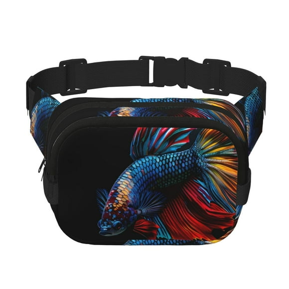 Gaeub Colorful Betta Fish print Collapsible Cooler Bag Insulated,Leakproof Food Bag for Hot or Cold Food Delivery,Travel Insulated Bag, or Beach Cooler Bags