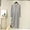 Gray, variant on MGDXOX Nightgowns for Women Long Sleeve House Dress Soft Pleated Dresses V Neck Button Down Lightweight Sleepwear Green Free Size