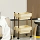 thumbnail image 3 of Organizador de estante con carrito rodante beige con cajones de múltiples capas, gran capacidad, modelo A, 3 of 6
