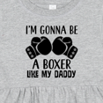 thumbnail image 4 of Inktastic Boxer Like Daddy Boxing Girls Baby Dress, 4 of 5
