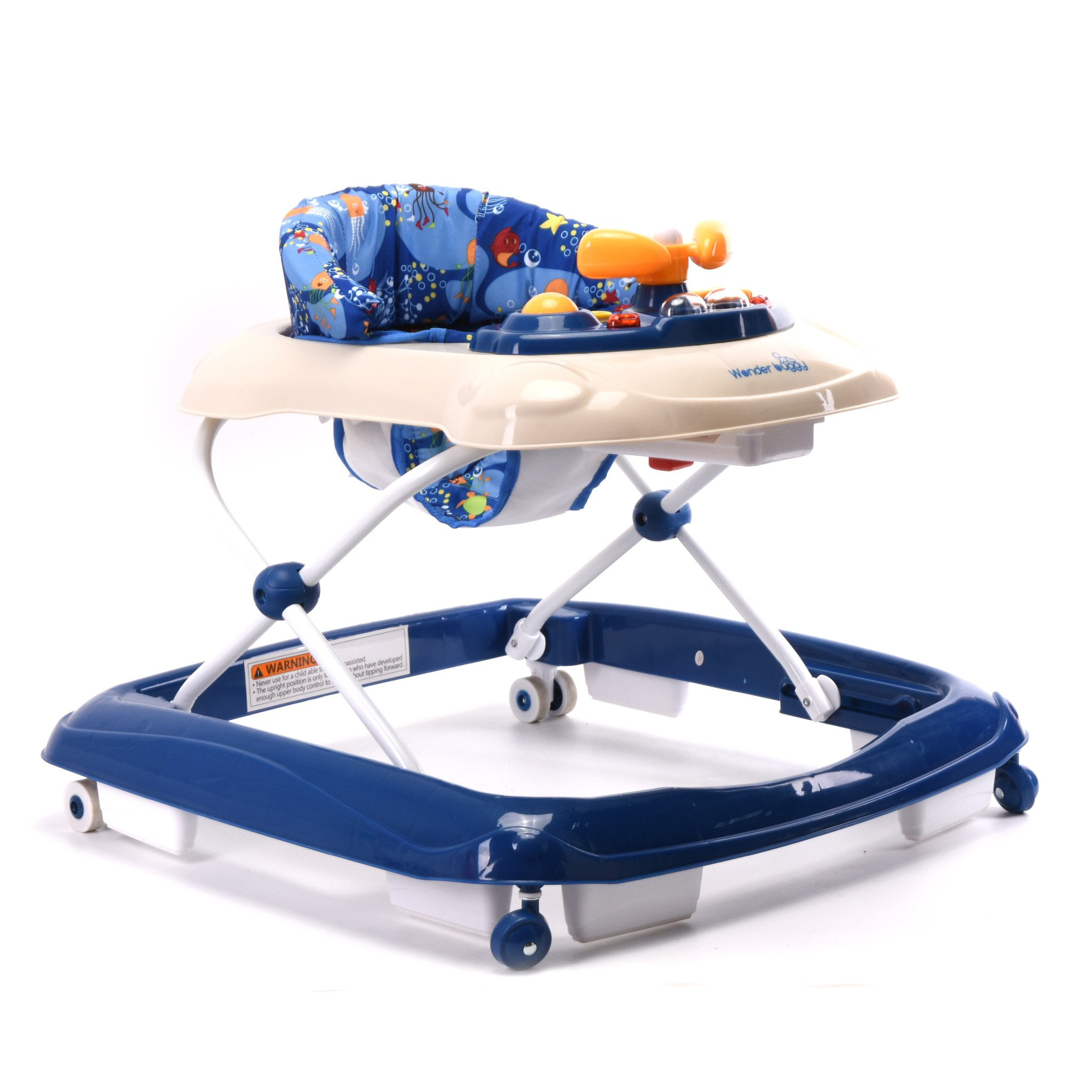 WonderBuggy Baby Walker, Activity Walkers Helper with Adjustable Height and Removable Front Tray for Baby - - Walmart.com