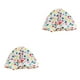 thumbnail image 4 of sweethay Gorros de ducha Estampado de flores Impermeable Elástico Baño Colorido Turbante Bonnet Sombrero universal Accesorios Azul punto punto amarillo azul 2Conjunto, 4 of 6