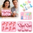 thumbnail image 1 of Creatine Easter Egg Silicone Rabbit Candy Rabbit Chocolate Silicone Carrot Cake Trays Easter Baking Trays, 1 of 6
