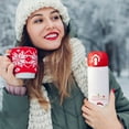 thumbnail image 5 of RyanK Christmas Thermos Cup,Christmas Gifts,Christmas Decorations,9.06*2.56*2.56inch New Christmas Insulation Cup Students Stainless Steel Water Cup Couple Portable Bouncing Insulation Cup White, 5 of 6