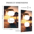 thumbnail image 5 of Zufioo Hawaiian Sunset Beach Print Switch Wall Plate, Dustproof and Heat-resistant Decorative Wall Switch Cover, Suitable for Residential and Commercial Areas-Mid-size, 5 of 8