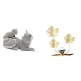 thumbnail image 1 of Escultura De Hojas De Gato, Adorno De Mesa, Figura Decorativa, Estatua De Animal, Estantería, Hoja, Regalo De Cumpleaños, Inauguración De La Casa, Dormitorio, Sala De Estar, Oficina,, 1 of 8