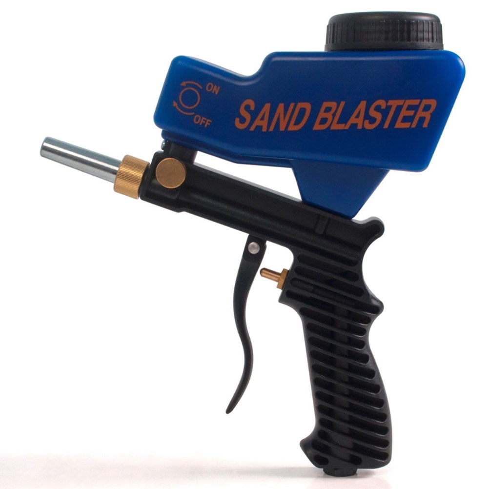 Mini Air Sandblaster Gun Sand Blasting Spray Gun Aluminum For Removing Tar Rust 