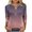 Pink, variant on Cilsoka Women's 3/4 Sleeve Henley Shirts Dressy Casual Gradient Tunic Tops Button Up V Neck Loose Pullover Raglan Blouse