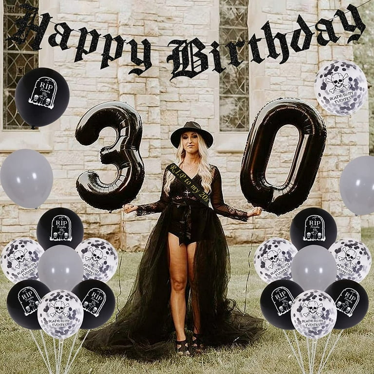 Rip 20s Birthday Decorations - Death To My 20s Balloons