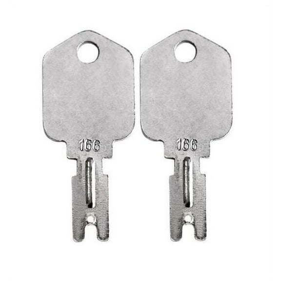 2 Pack Forklift and Heavy Equipment Keys for Clark Yale Caterpillar Hyster Komatsu Gradall Ghel Crown Daewoo New Holland, 6T-2663, KM3116P, 1430, 166 (2)