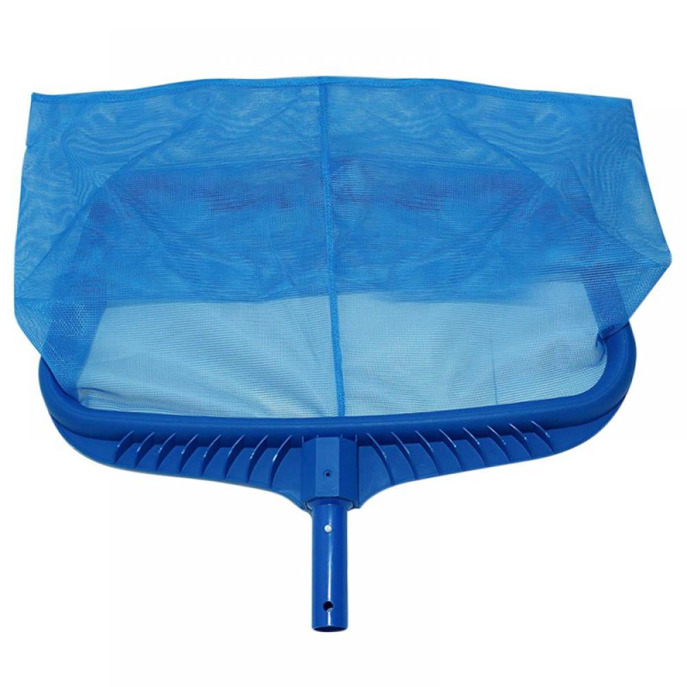 Blue 2pcs Heavy Duty Leaf Skimmer Net Rake Fine Mesh Frame Pool Cleaning Net Tools Inkach Swimming Pool Net 