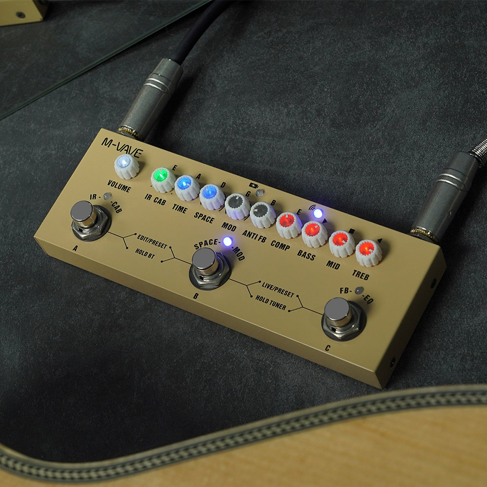 Multi Effects Acoustic Guitar Pedal,Cube Baby AC Guitar Multi Effects Pedal Delay Chorus Tremolo Reverb Effect Pedal