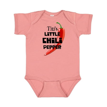 

Inktastic Titi s Little Chili Pepper Gift Baby Boy or Baby Girl Bodysuit