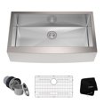 thumbnail image 1 of Kraus 36" Farmhouse Single Bowl Stainless Steel Kitchen Sink with Soundproofing, 1 of 5