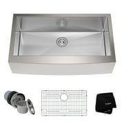 Kraus 36" Farmhouse Single Bowl Stainless Steel Kitchen Sink with Soundproofing