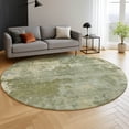 thumbnail image 6 of Addison Rugs Mayfield Premium Machine Washable Transitional Abstract Green Round Rug, 8' x 8', 6 of 6