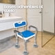 thumbnail image 3 of Medpath Silla de Ducha para Adulto Mayor Banco de Baño Ajustable de Aluminio Soporta hasta 150 kg Color Blanco, 3 of 7