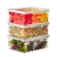 The Home Edit Food Storage Containers, Plastic Food Storage, Pack of 3