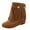 Brown, variant on Oyedens Riding Boots for Women Boho Long Tassel Mid Calf Cowgirl Boots Beach Flats Cowboy Ankle Booties