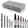 thumbnail image 3 of Akozon Screw Extractor 12Pcs Rigid Screw Extractor Drill Bits Guide Set Easy Out Broken  Removing Fastener Tools, 3 of 8
