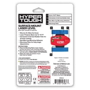 Hyper Tough 10-Foot Multi-Surface Laser Level Tool, Non-Damaging Wall Mounting, Bubble Vials for Aligning Vertical and Horizontal Line Laser