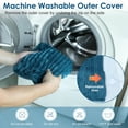 thumbnail image 7 of Heating Pad with Massager for Back Pain Relief 24 x35inch,Auto-Shut Off, 2 Heat Settings Wearable Heating Pad Wrap,Machine Washable,Teal, 7 of 7