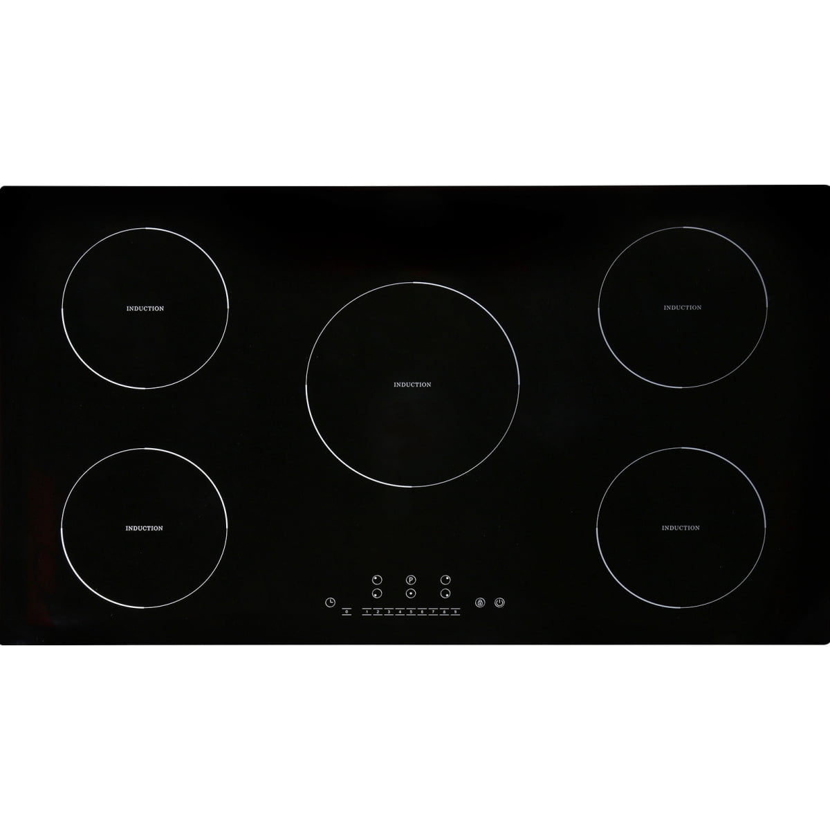 36 Inch Induction Cooktop 5 Burners Electric Stove Top 9200W Built-in Ceramic Cooktop with LED Touch Control Child Lock Safety