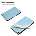 thumbnail image 3 of Allytech Galaxy Tab A 8.0 Case 2019 Released SM-T290 T295, Glitter Bling PU Leather Slim Shell Multi Angle Stand Shockproof Cover for Girls Women for Samsung Galaxy Tab A 8.0 2019 T290, Blue, 3 of 5