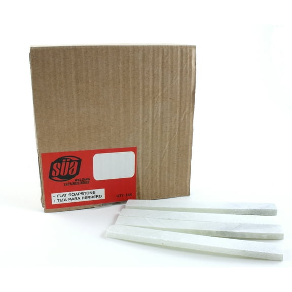 Flat Soapstone, French Chalk, Metal Marker for Welding, Engineering (144 pkg)